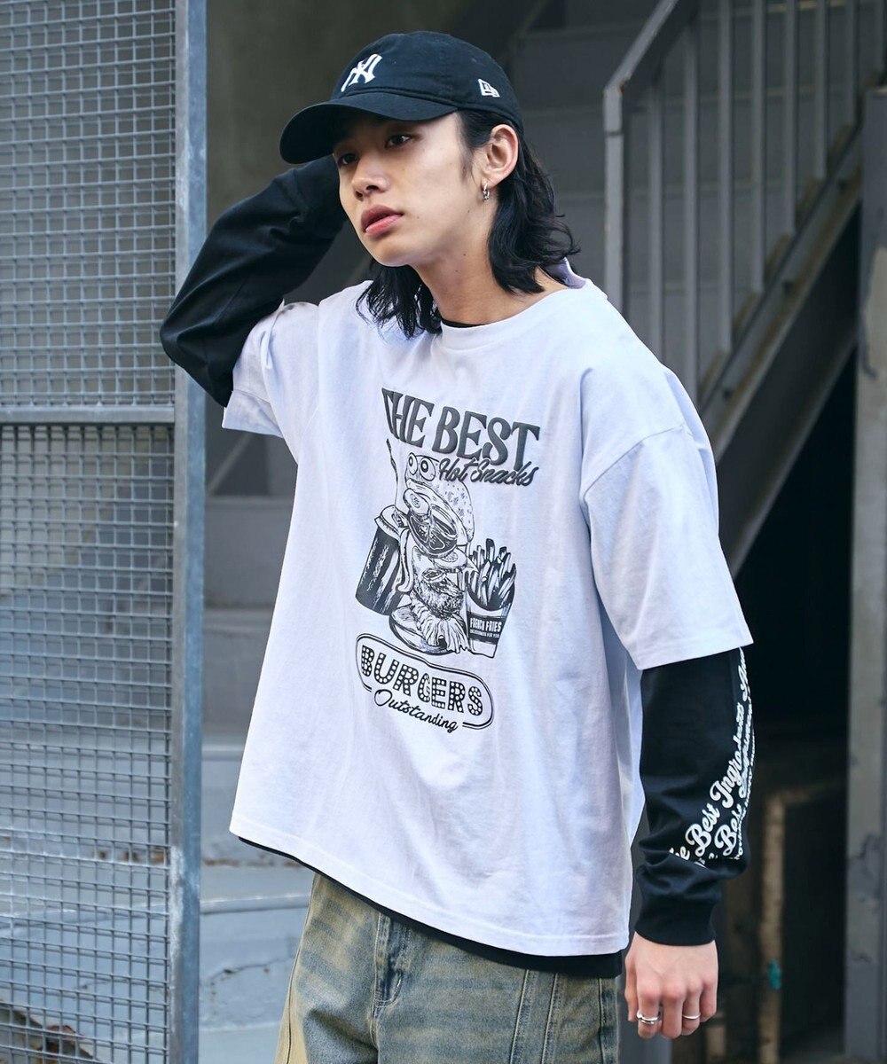 WEGO 【ユニセックス着用ITEM】グラフィックアンサンブルT（LS） 