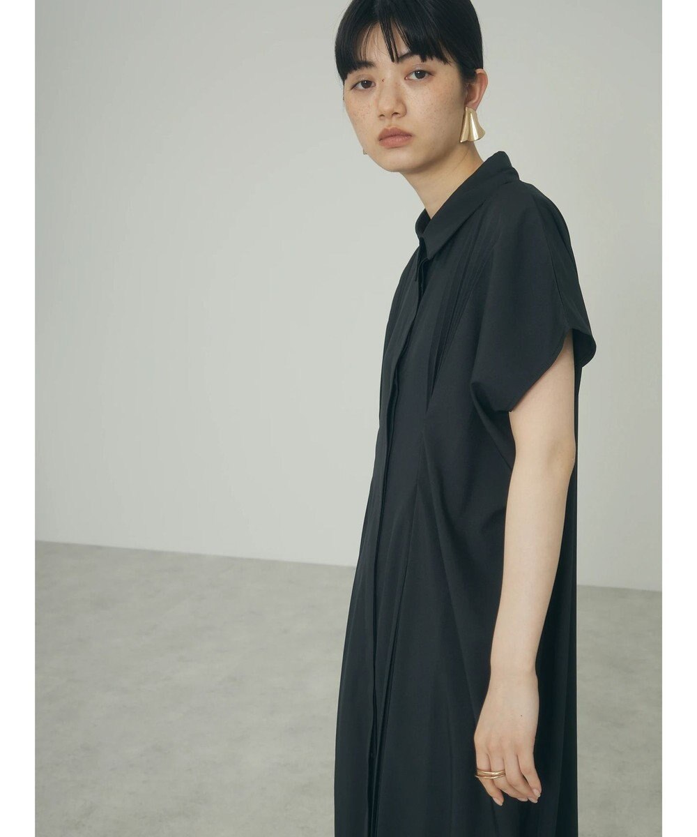 Green Parks ａ．タックプリーツシャツワンピース 