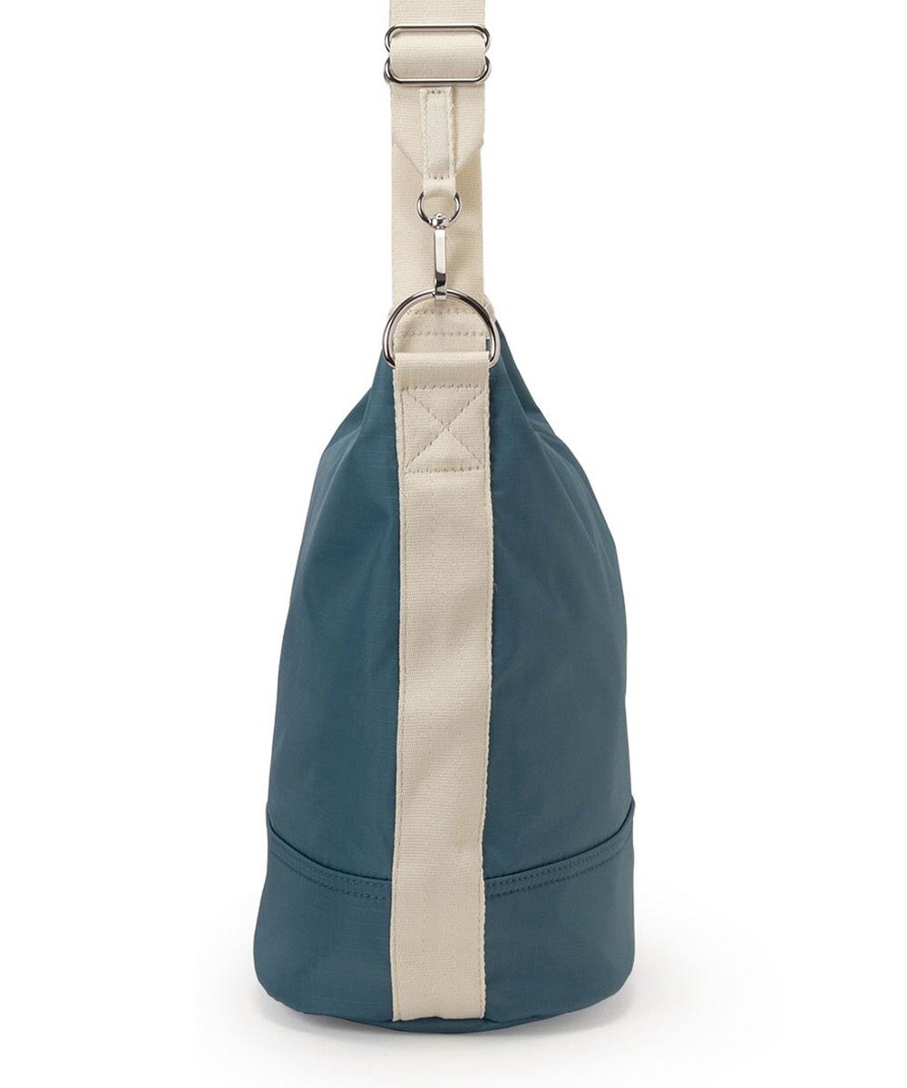 LeSportsac CONVERTIBLE BUCKET BAG/ブルーインディゴ/ベージュ 
