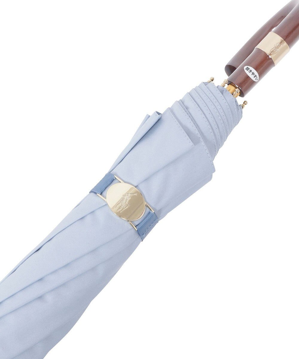 MOONBAT 【日本製】POLO RALPH LAUREN 遮光 晴雨兼用 折りたたみ日傘 ワンポイント 無地ポロ 