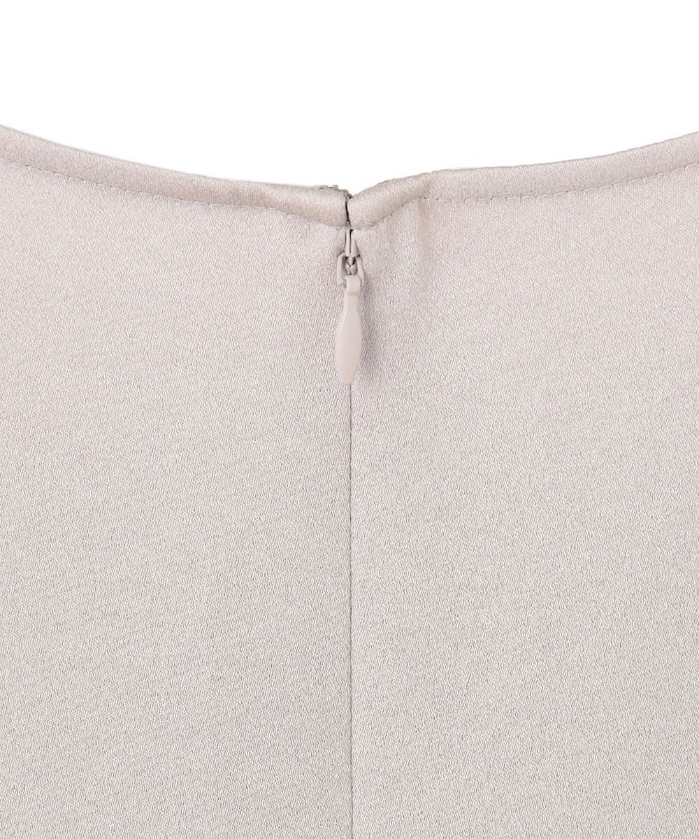 ICB 【洗える】 サテンクレープ Tブラウス 