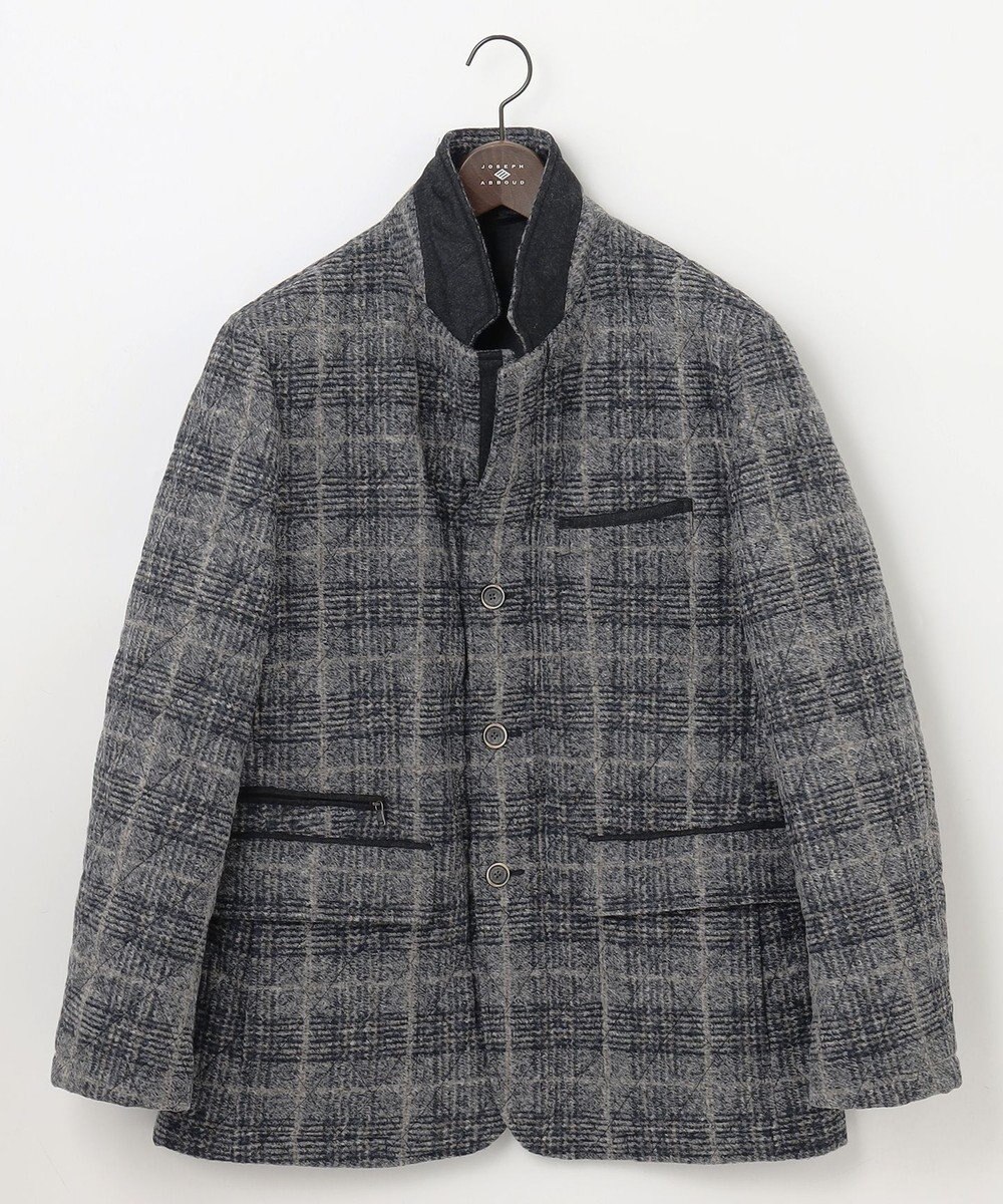 JOSEPH ABBOUD 【ストレッチ/イタリア素材/軽量】 イタリア素材使用・スライバーチェックジャケット 