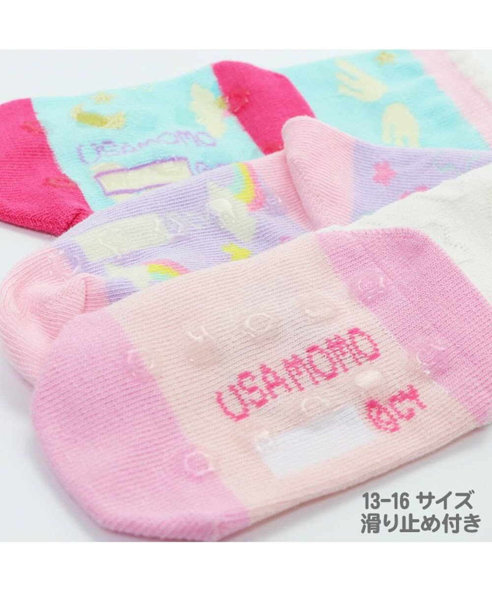 マザーガーデン うさもも 靴下 ３足セット ユニコーン柄 ユニコーン虹柄 うさももハート柄 13cm 16ｃｍ キッズソックス キッズ靴下 ソックス 子供用 女の子 保育園 小学生 おしゃれ かわいい キャラクター Mother Garden ファッション通販 公式通販 オン