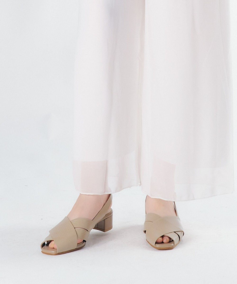 Dominic3 クロスベルト バックストラップ レザーサンダル 