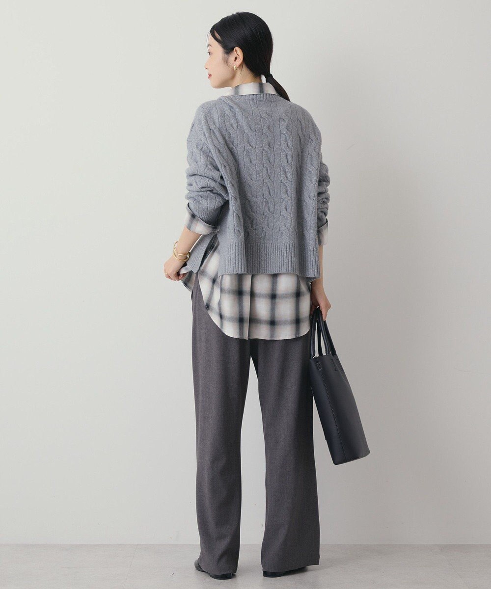 AMERICAN HOLIC ミドルゲージケーブルニットプルオーバー 