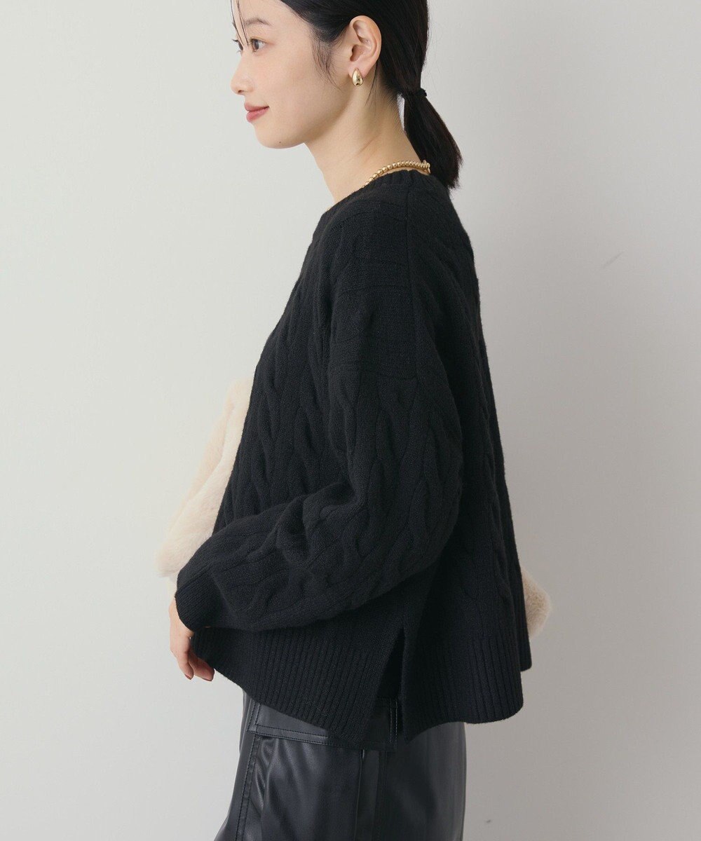 AMERICAN HOLIC ミドルゲージケーブルニットプルオーバー 