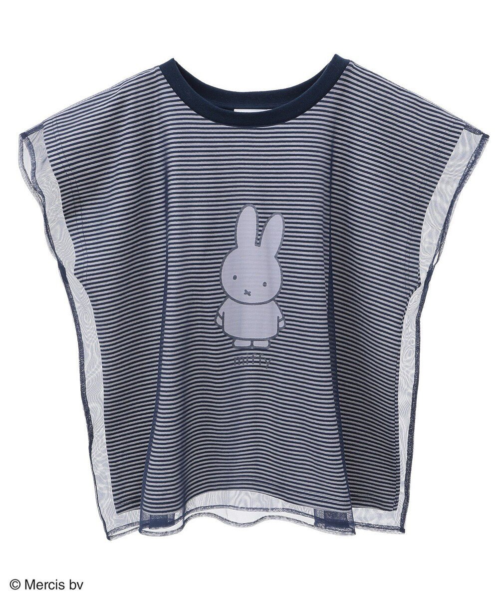 Green Parks ｍｉｆｆｙ／チュールドッキングプリントＴシャツ 