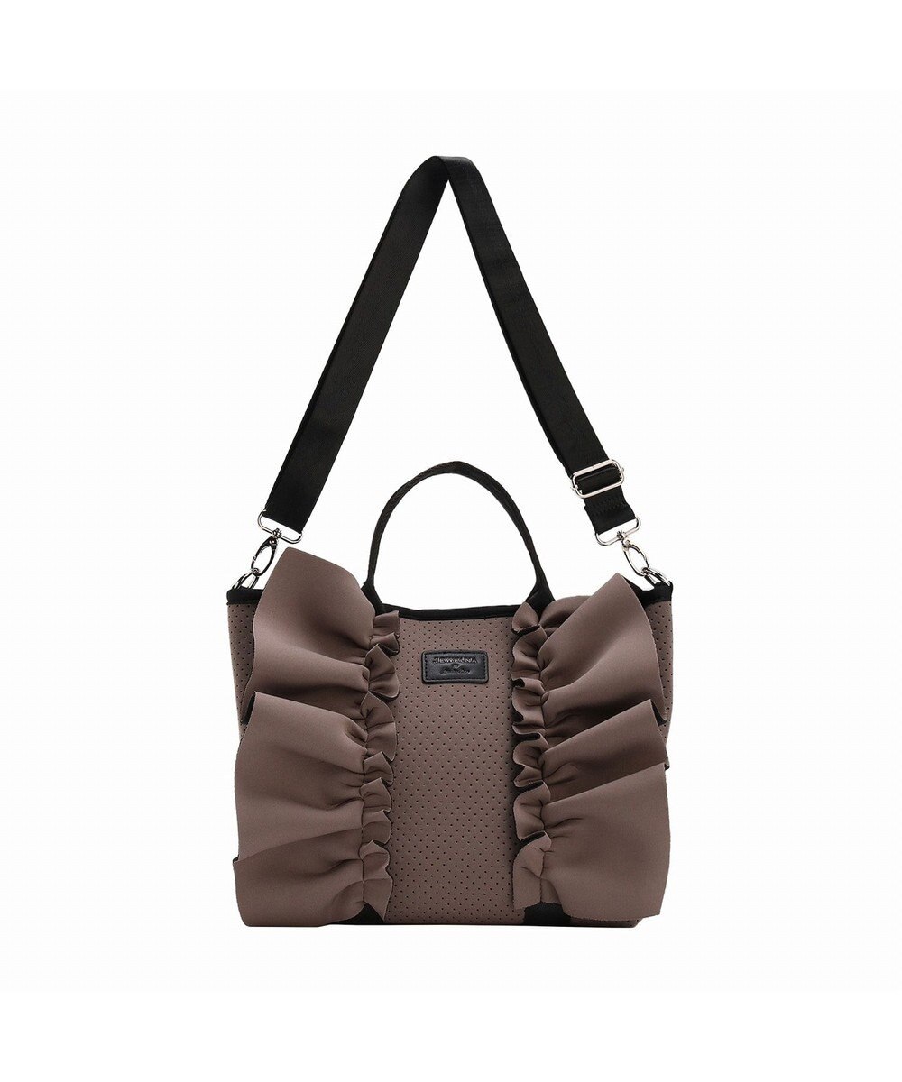 ACE BAGS & LUGGAGE JEWELNA by Jewelna Rose フリルトートバッグ 16205 軽量 2WAY ショルダーバッグ リボン 