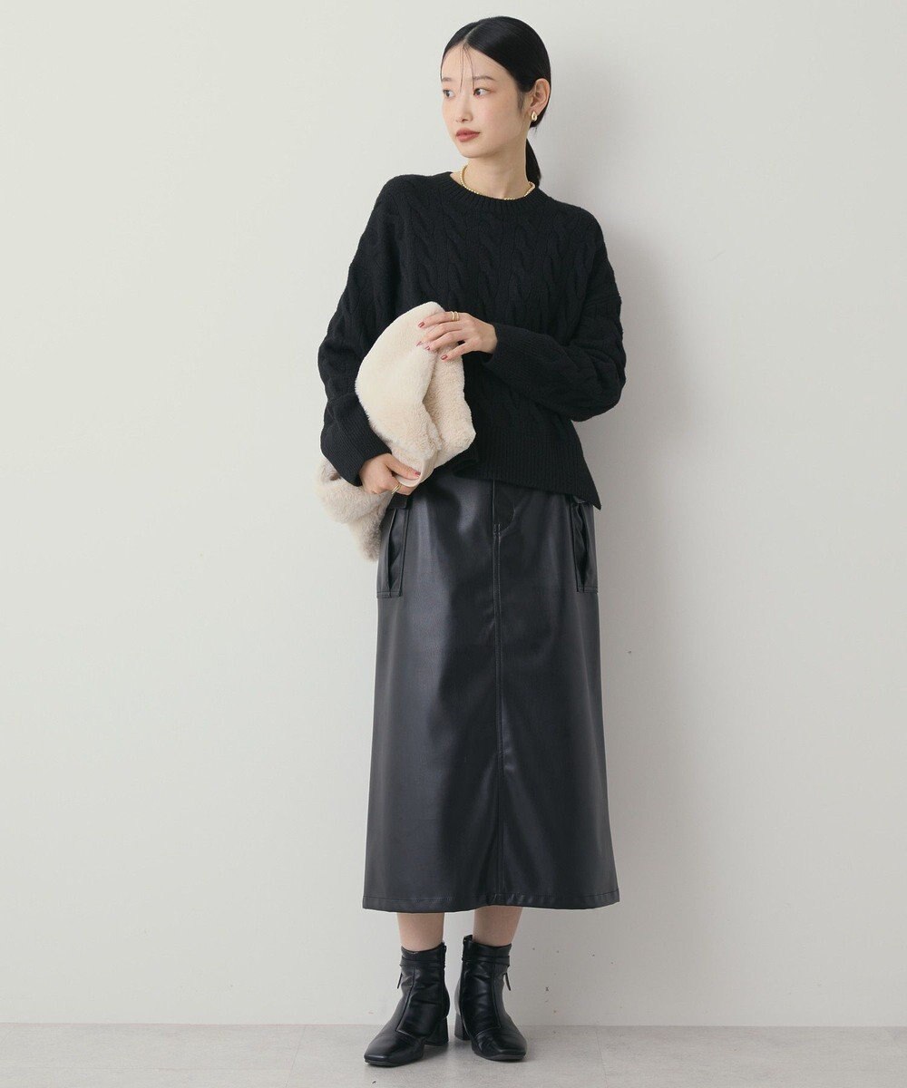 AMERICAN HOLIC ミドルゲージケーブルニットプルオーバー 