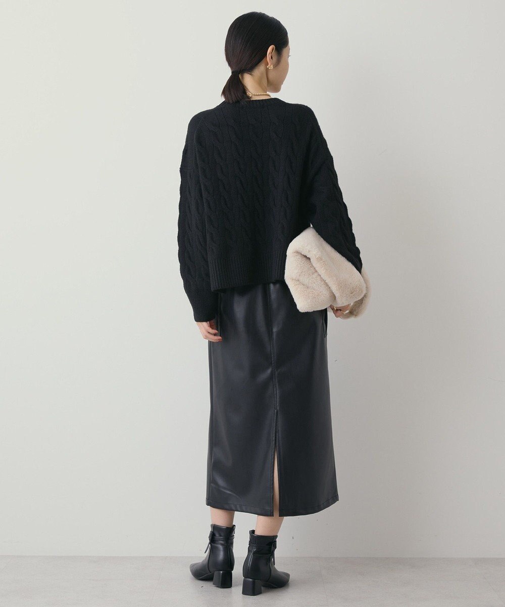 AMERICAN HOLIC ミドルゲージケーブルニットプルオーバー 