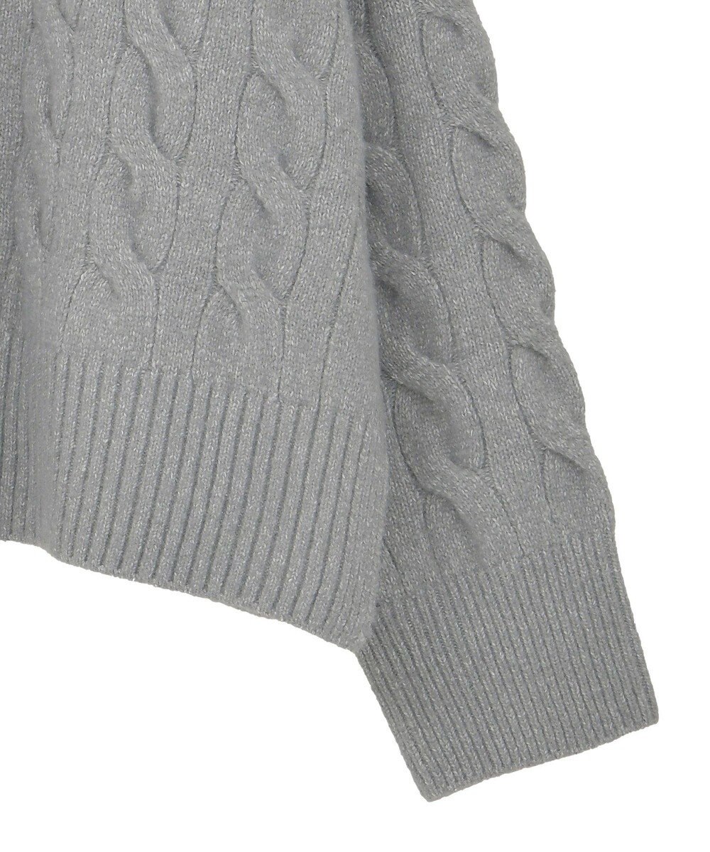 AMERICAN HOLIC ミドルゲージケーブルニットプルオーバー 