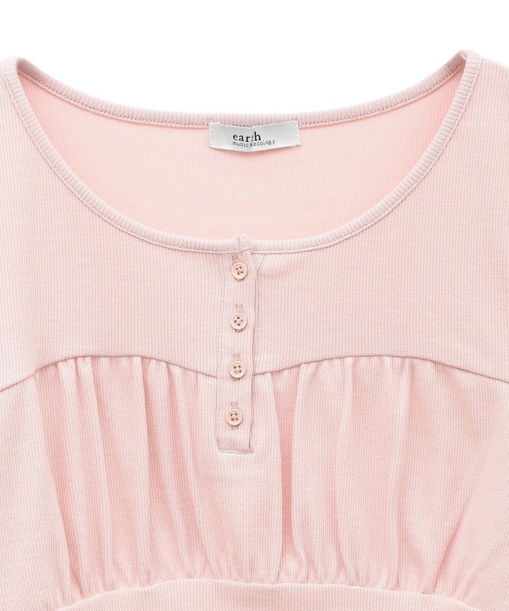 earth music&ecology 切替ギャザーコンパクトカットプルオーバー 