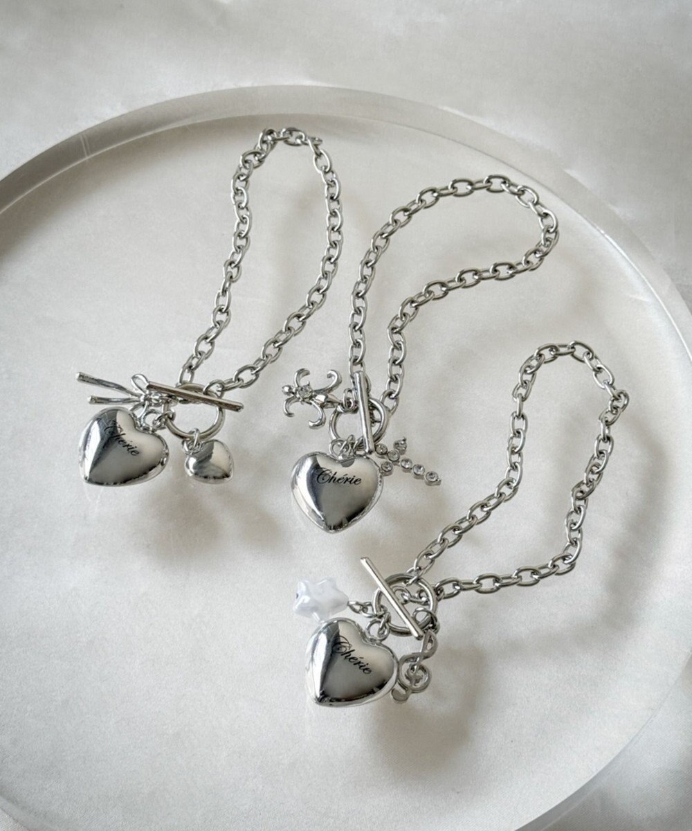 WEGO Lハートモチーフチャームブレス 