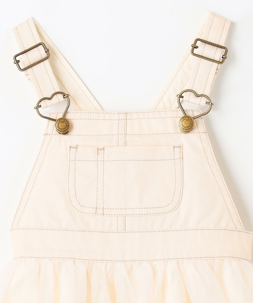 ANY KIDS チュール付き ジャンパースカート 