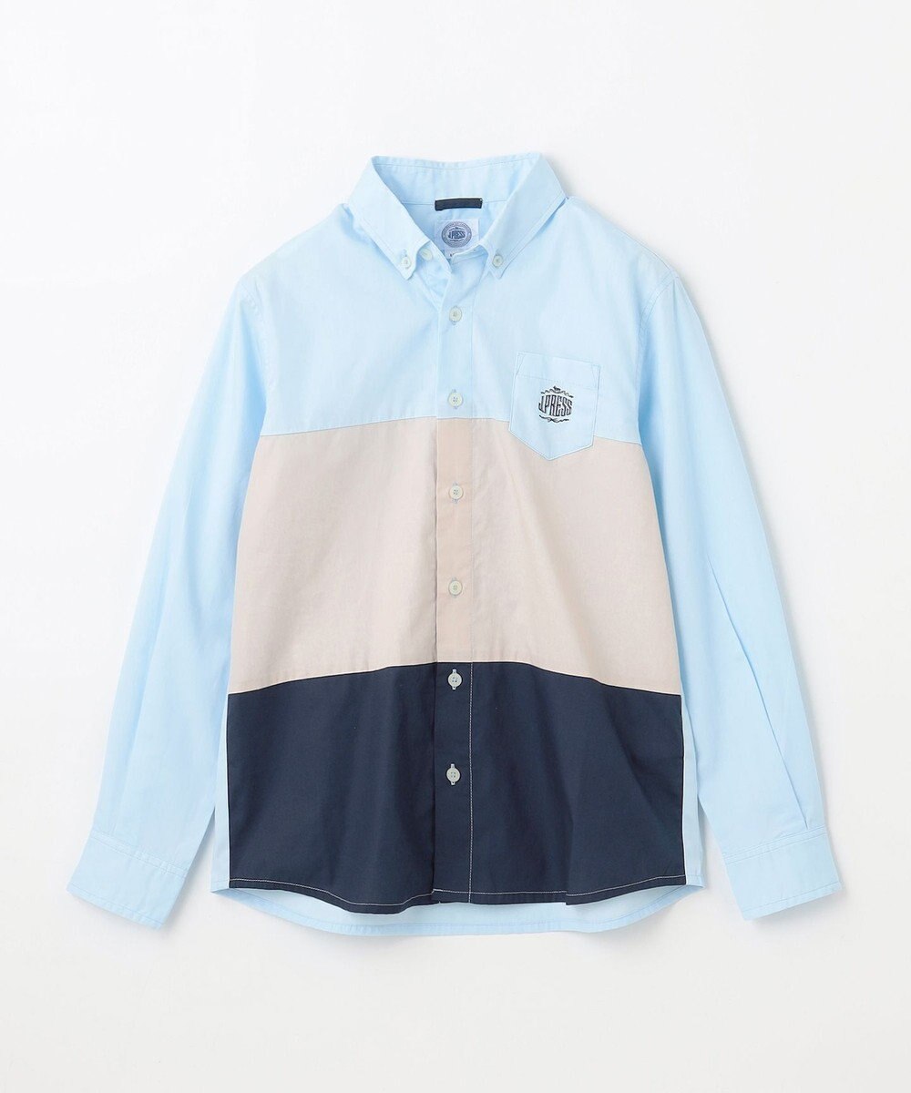 J.PRESS KIDS 【140-170cm】カラーブロック シャツ 