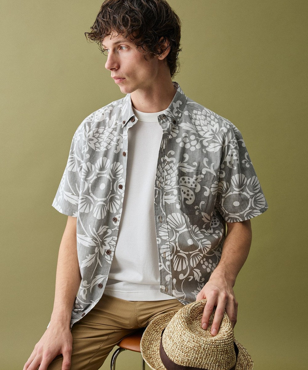 JOSEPH ABBOUD 【老舗アロハシャツブランドとコラボ・限定色あり】カハラアロハ シャツ 