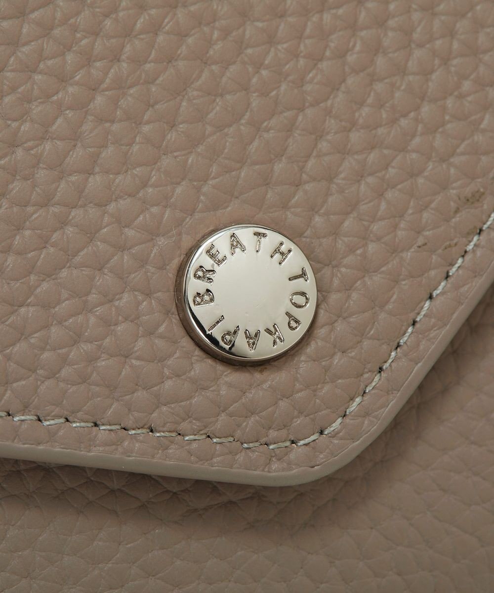 TOPKAPI 【Breath TOPKAPI】DUAL デュアル シュリンクレザー バイカラー 三つ折り 財布　薄型 / 軽量 