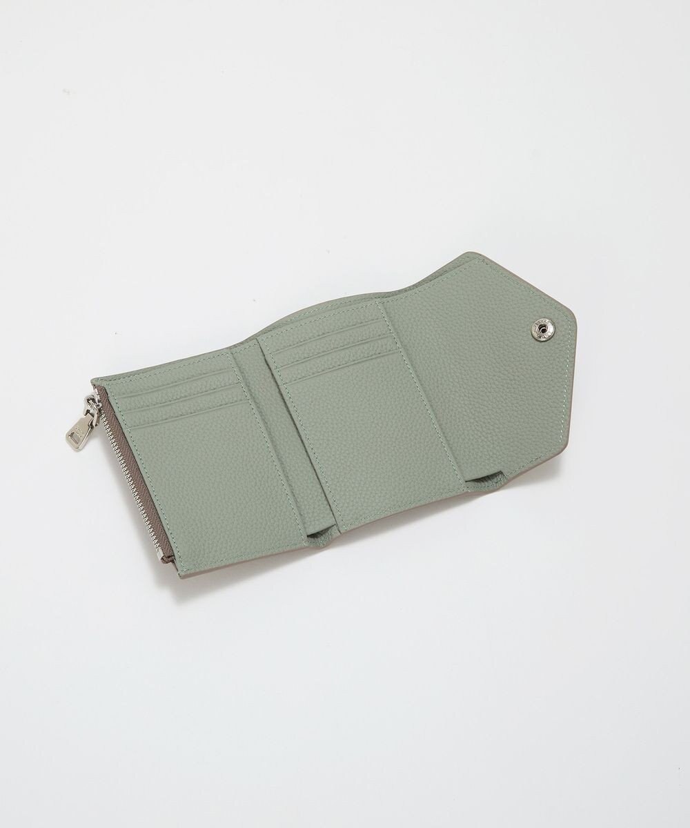 TOPKAPI 【Breath TOPKAPI】DUAL デュアル シュリンクレザー バイカラー 三つ折り 財布　薄型 / 軽量 