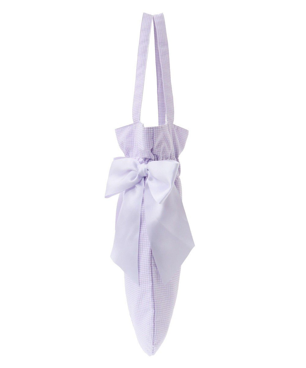 Maison de FLEUR ギンガムチェックダブルリボントートバッグ 