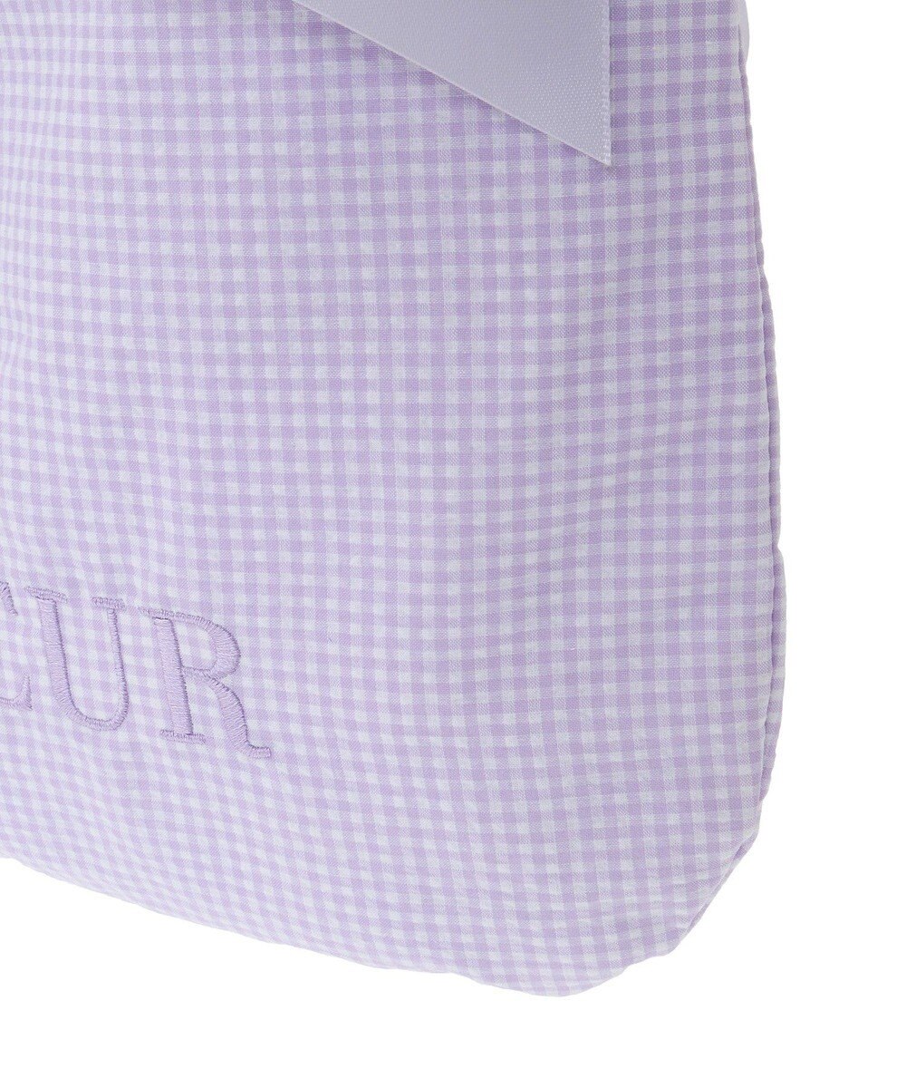 Maison de FLEUR ギンガムチェックダブルリボントートバッグ 