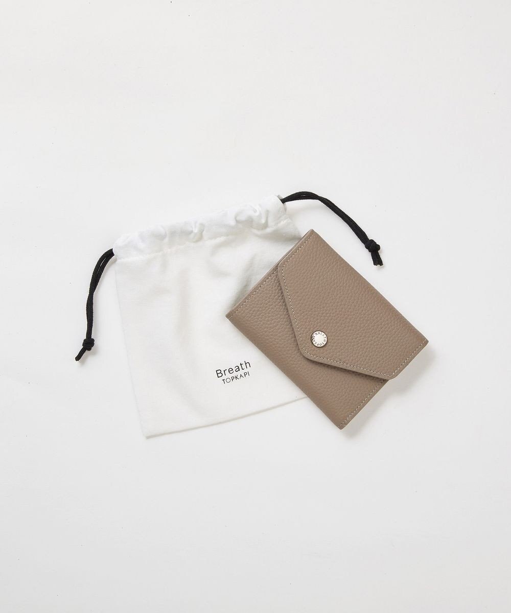 TOPKAPI 【Breath TOPKAPI】DUAL デュアル シュリンクレザー バイカラー 三つ折り 財布　薄型 / 軽量 