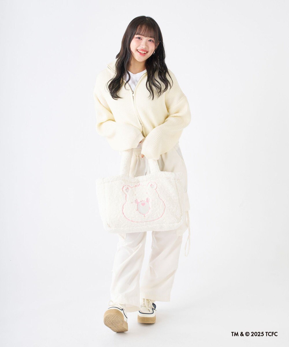 MOONBAT Care Bears(ケアベア) ボアバッグ B4サイズ 手洗い可能 ファイファー 