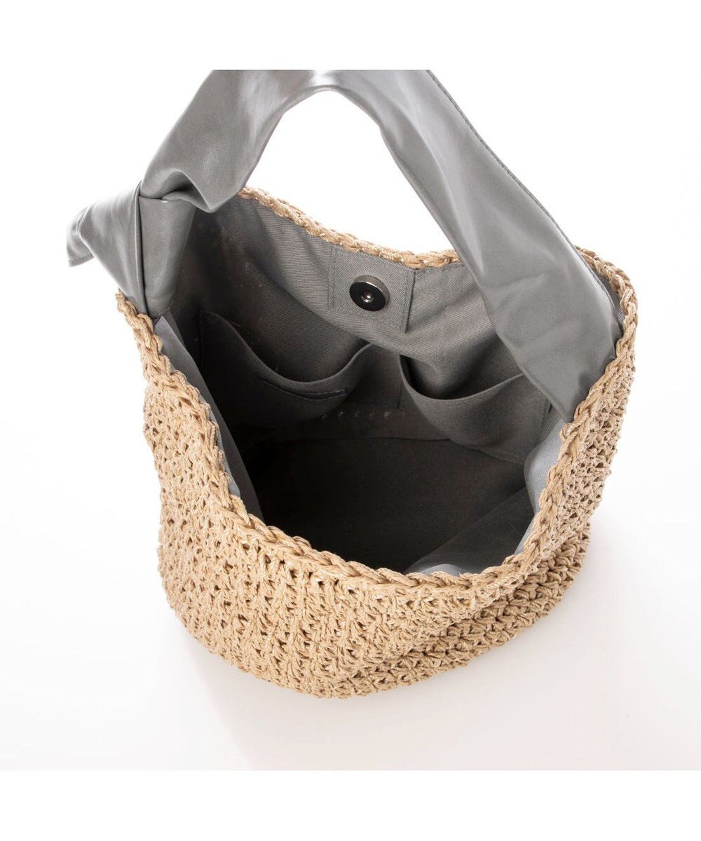 UNBILLION カシュカシュ cachecache / リボンハンドルクロッシェミニトート 