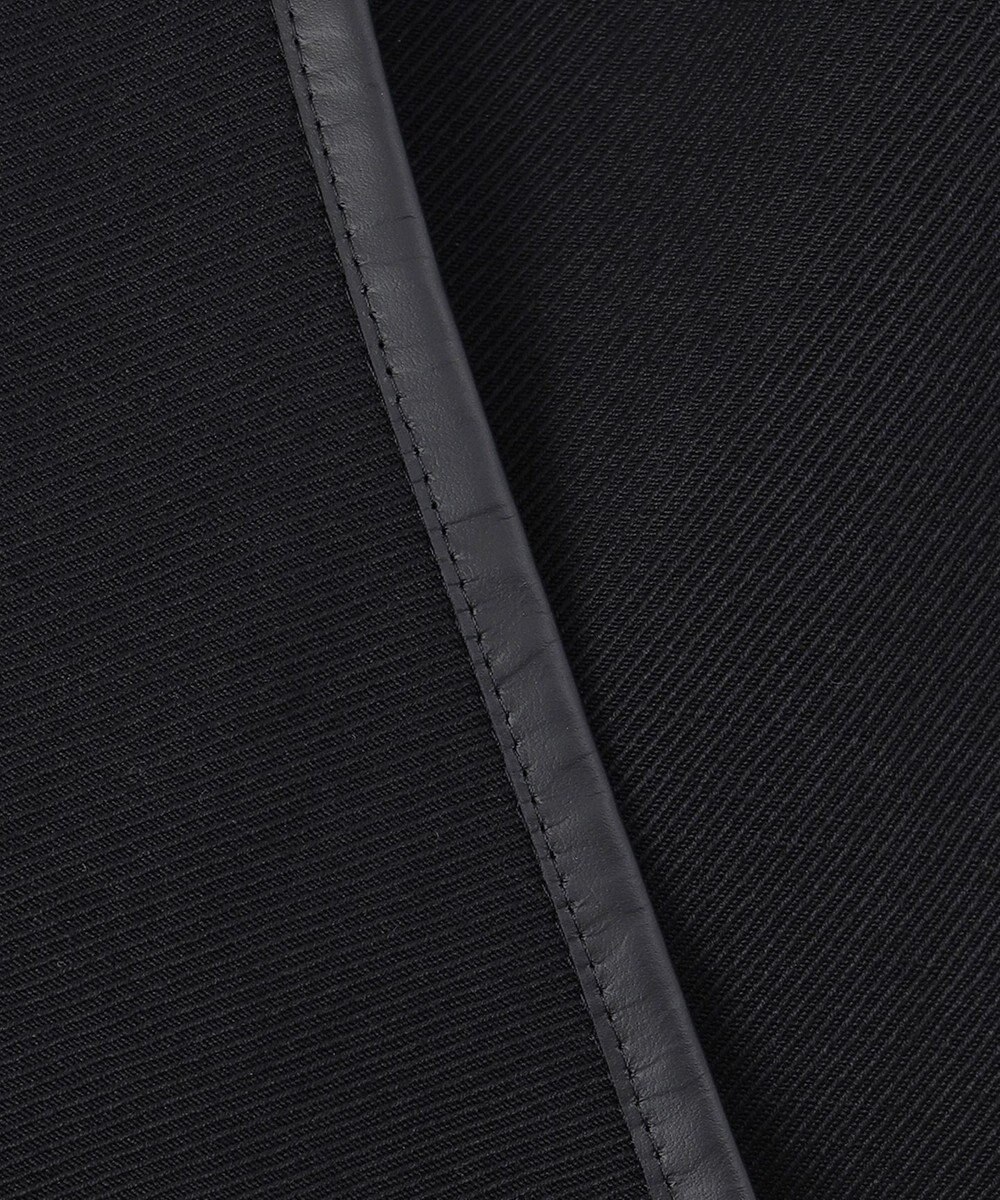 23区 【エステータ】ウールリネン レザートリミング ジャケット 