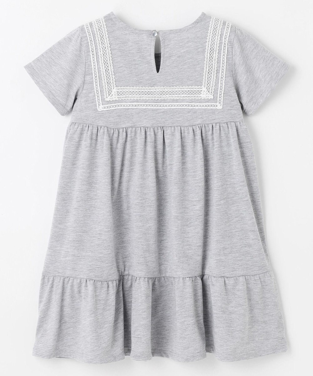 組曲 KIDS 【UVカット】【110-140㎝】セーラーレース ワンピース 