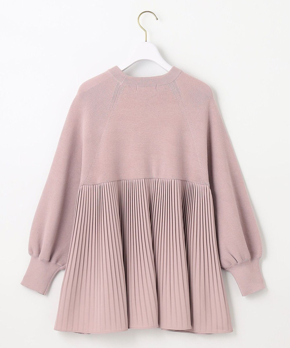 ANY SIS 【洗える】プリーツコンビ ニット 