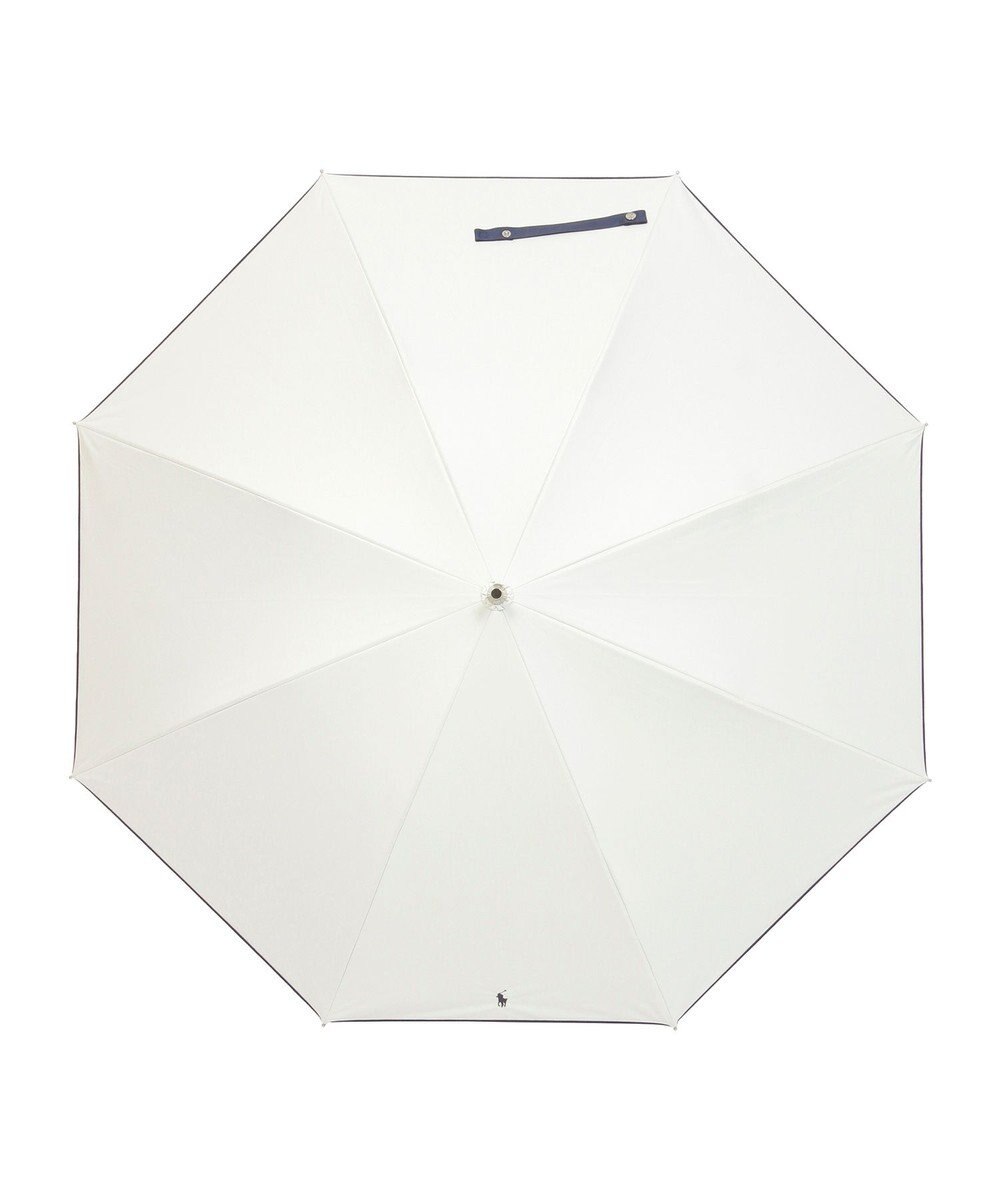 MOONBAT 【WEB限定/遮光率100%/遮熱/UV】POLO RALPH LAUREN（ポロ ラルフローレン）晴雨兼用日傘 無地 オーバーロック刺繍 長傘 