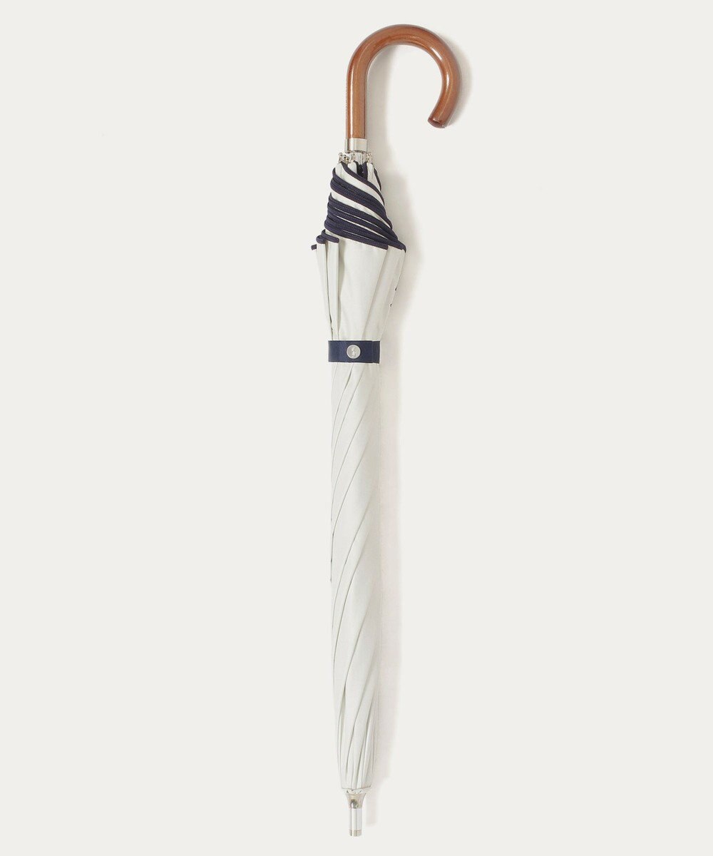 MOONBAT 【WEB限定/遮光率100%/遮熱/UV】POLO RALPH LAUREN（ポロ ラルフローレン）晴雨兼用日傘 無地 オーバーロック刺繍 長傘 