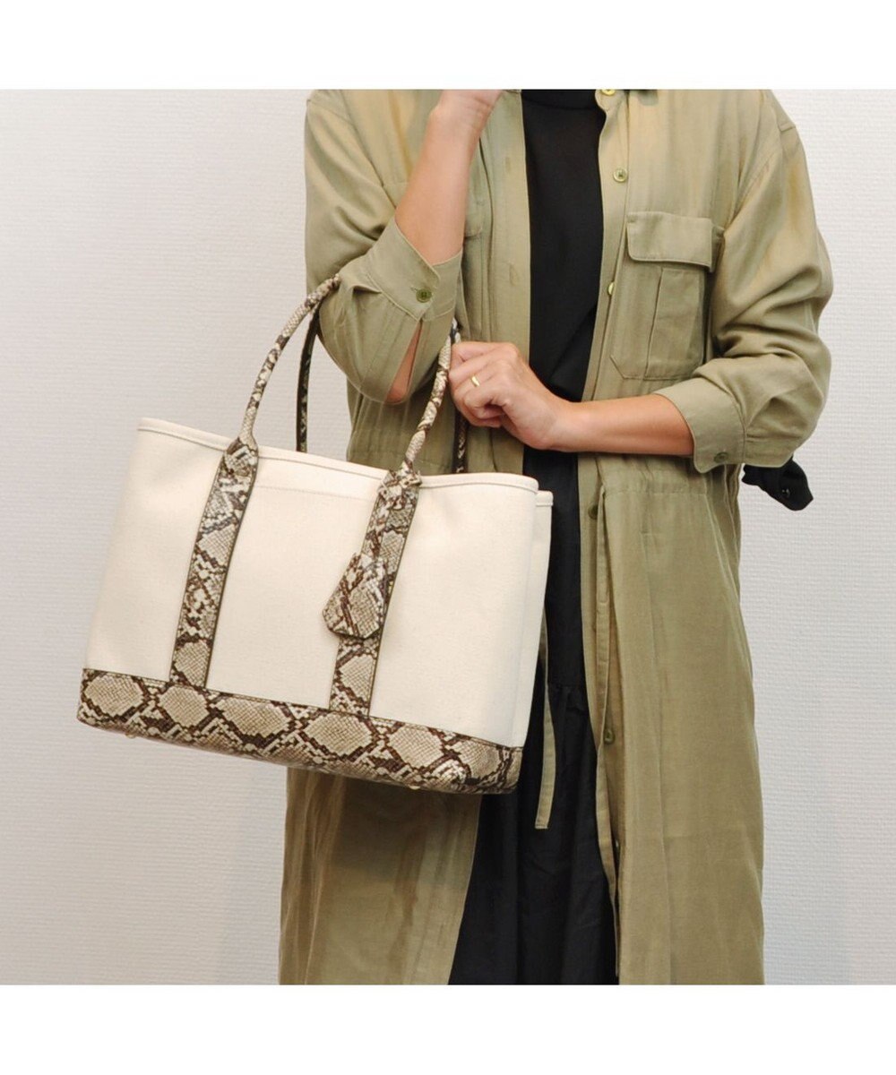 UNBILLION cachecache ショルダー付きパーテーションキャンバストートL 