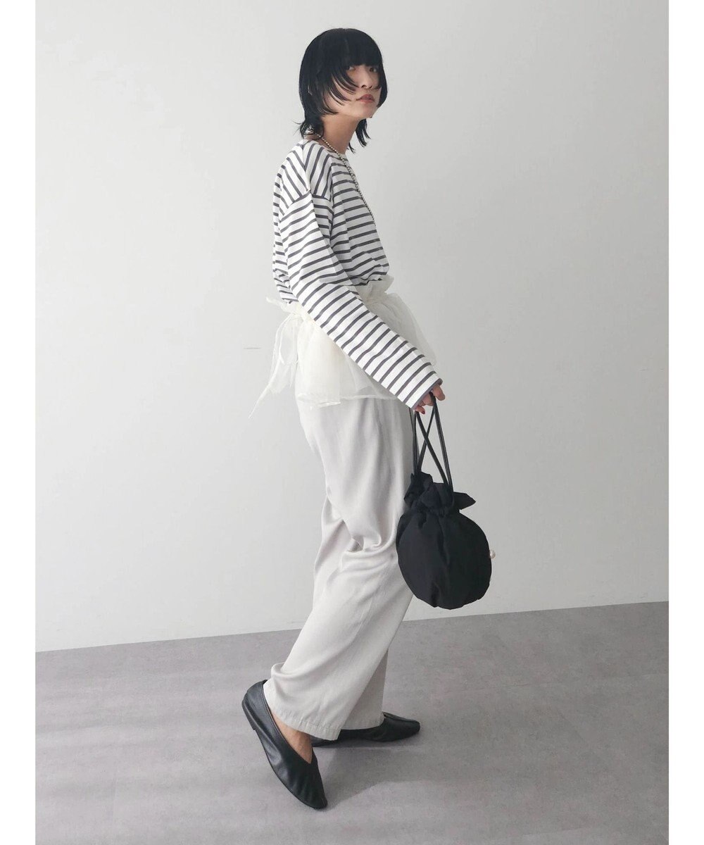 Green Parks つやサテンイージーパンツ 