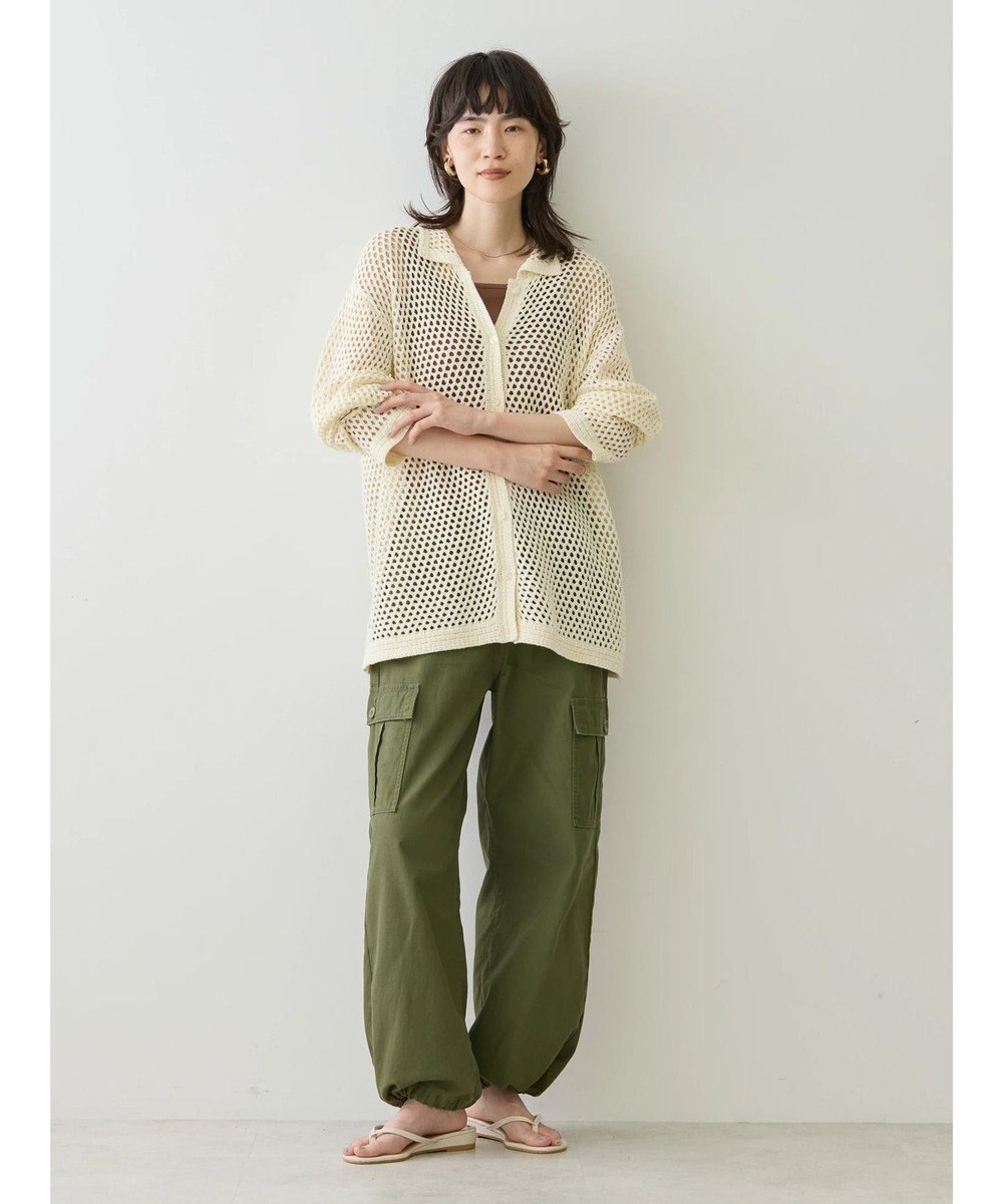 AMERICAN HOLIC 透かし編みニットカーディガン 