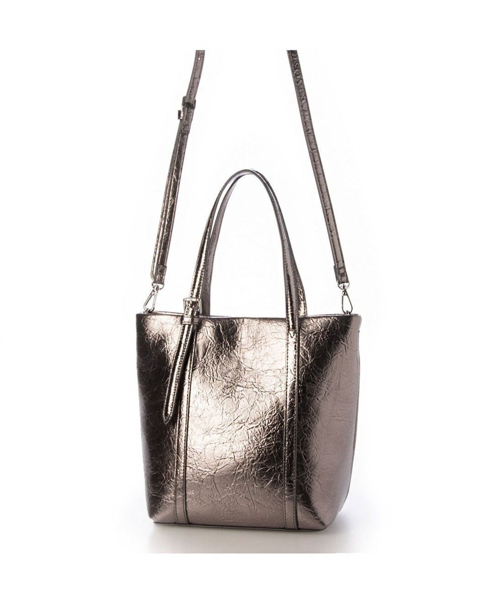 UNBILLION カシュカシュ cachecache / クラッシュメタリック2wayミニトート 