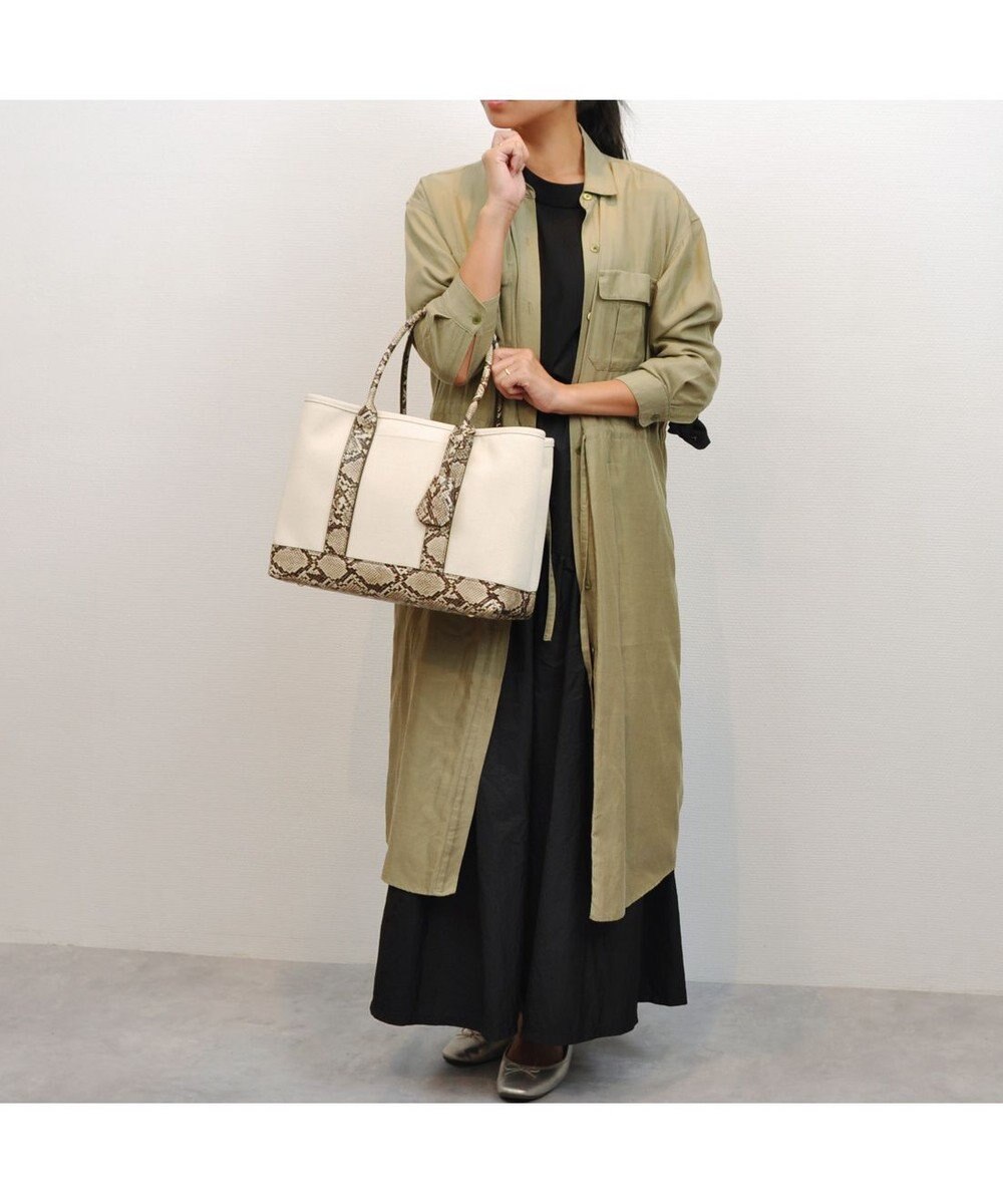 UNBILLION cachecache ショルダー付きパーテーションキャンバストートL 