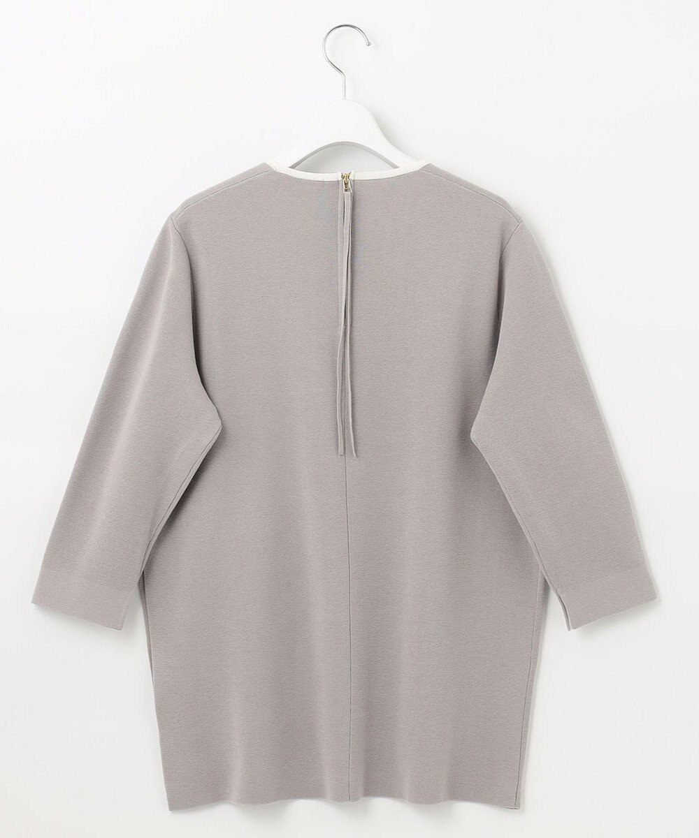 自由区 L 【洗える/セット着用可】ドライコットンハイゲージブラウスライク ニット 