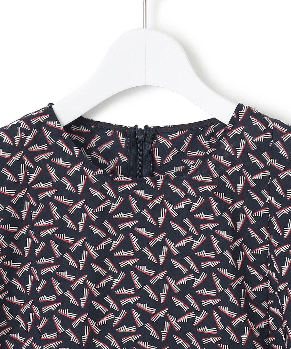 23区 【洗える】エスパドリーユ プリント ブラウス 