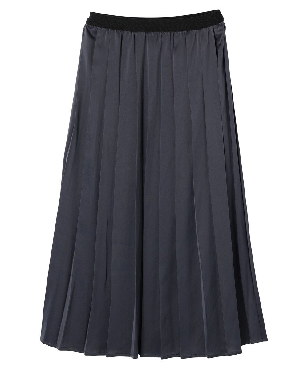 earth music&ecology サテンプリーツスカート 