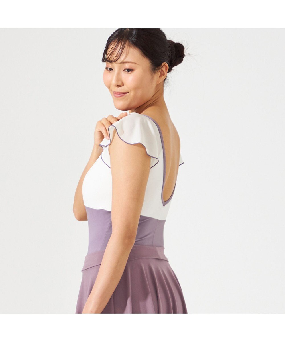 Chacott ★ 【L～３Lサイズ限定】フレアスリーブレオタード 