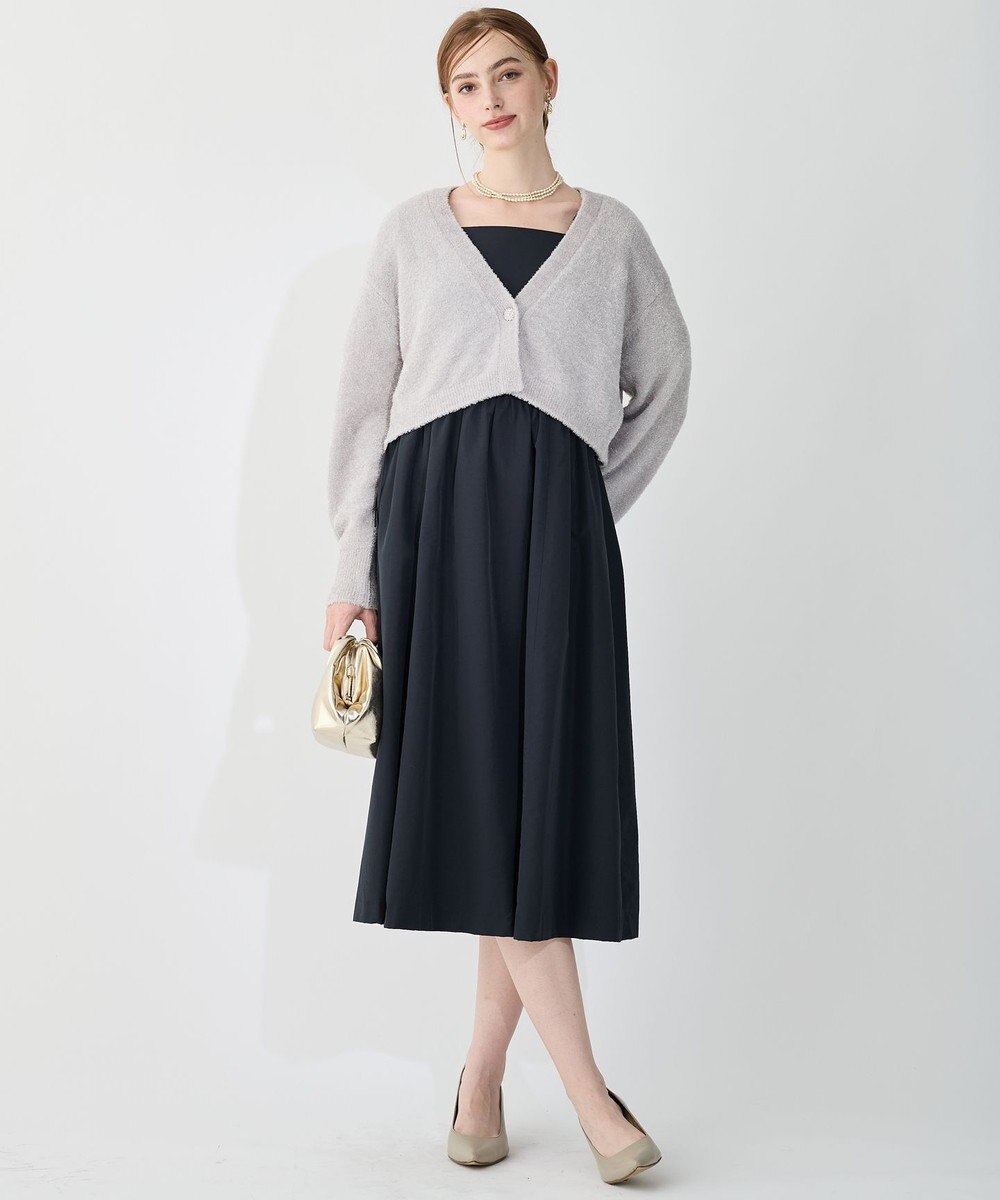 23区 【APPLAUDIR】ファンシーボレロ ビジューボタン Vネックカーディガン 