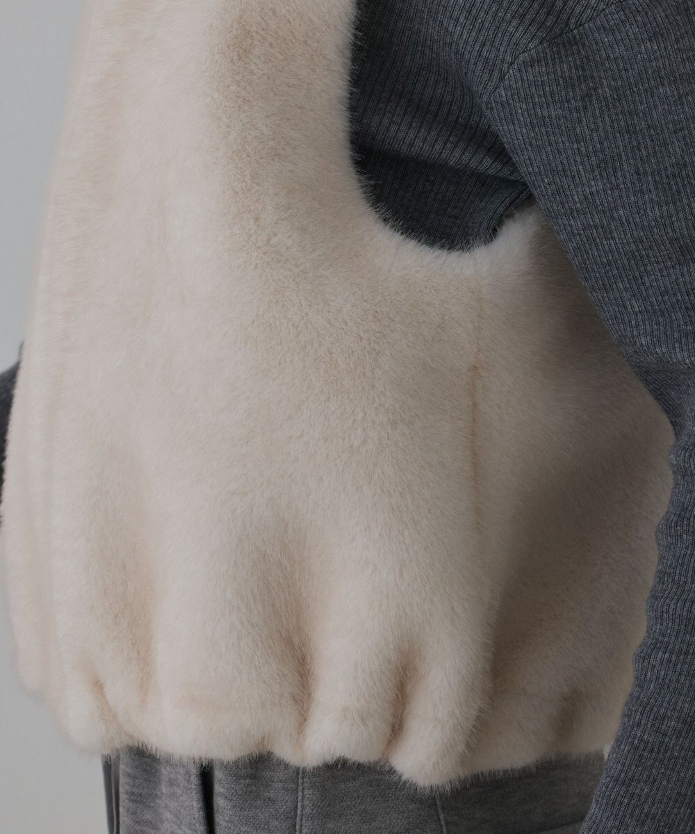 GRACE CONTINENTAL フェイクミンクベスト 