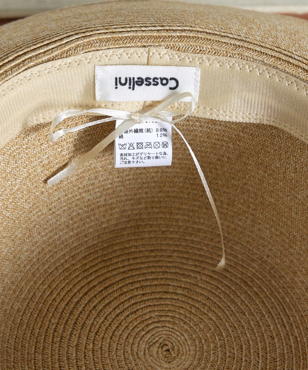 Tiaclasse フラワーレース付きクロッシュハット 