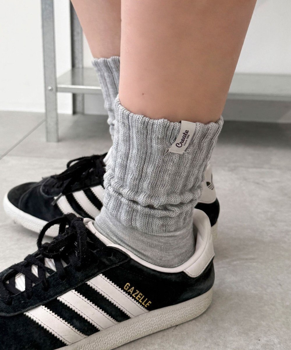 WEGO タグデザインボリュームリブソックス 