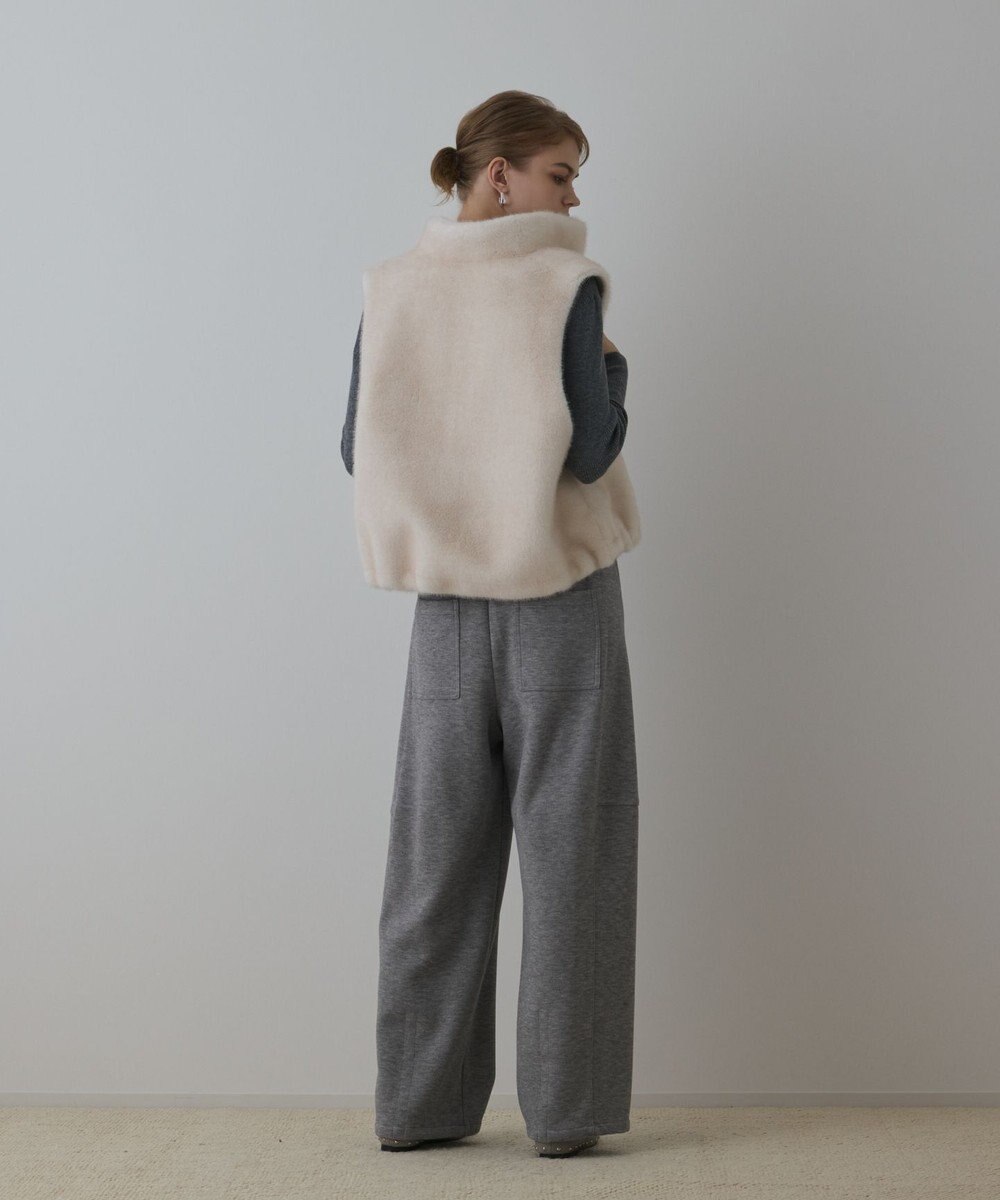 GRACE CONTINENTAL フェイクミンクベスト 