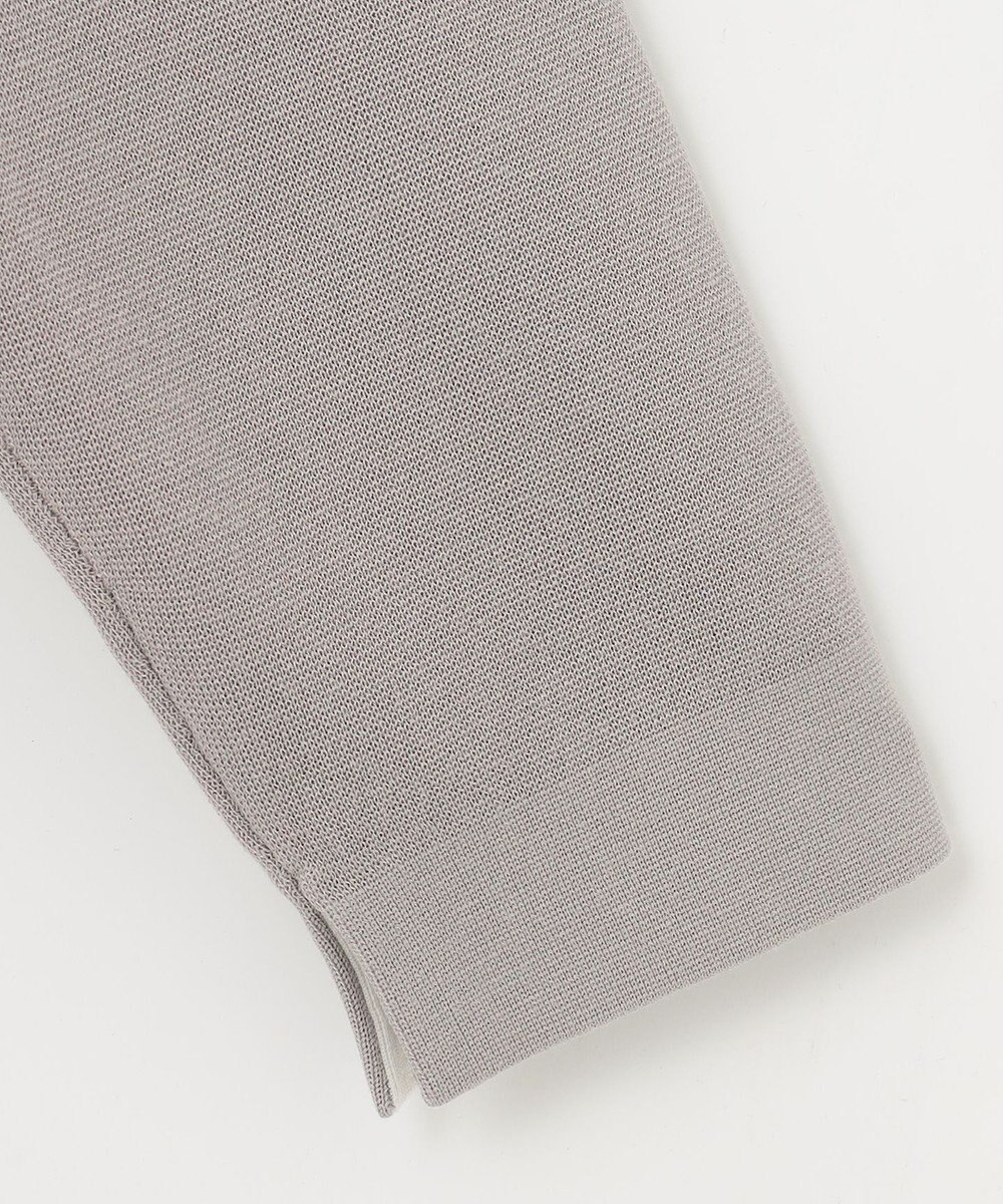 自由区 L 【洗える/セット着用可】ドライコットンハイゲージブラウスライク ニット 