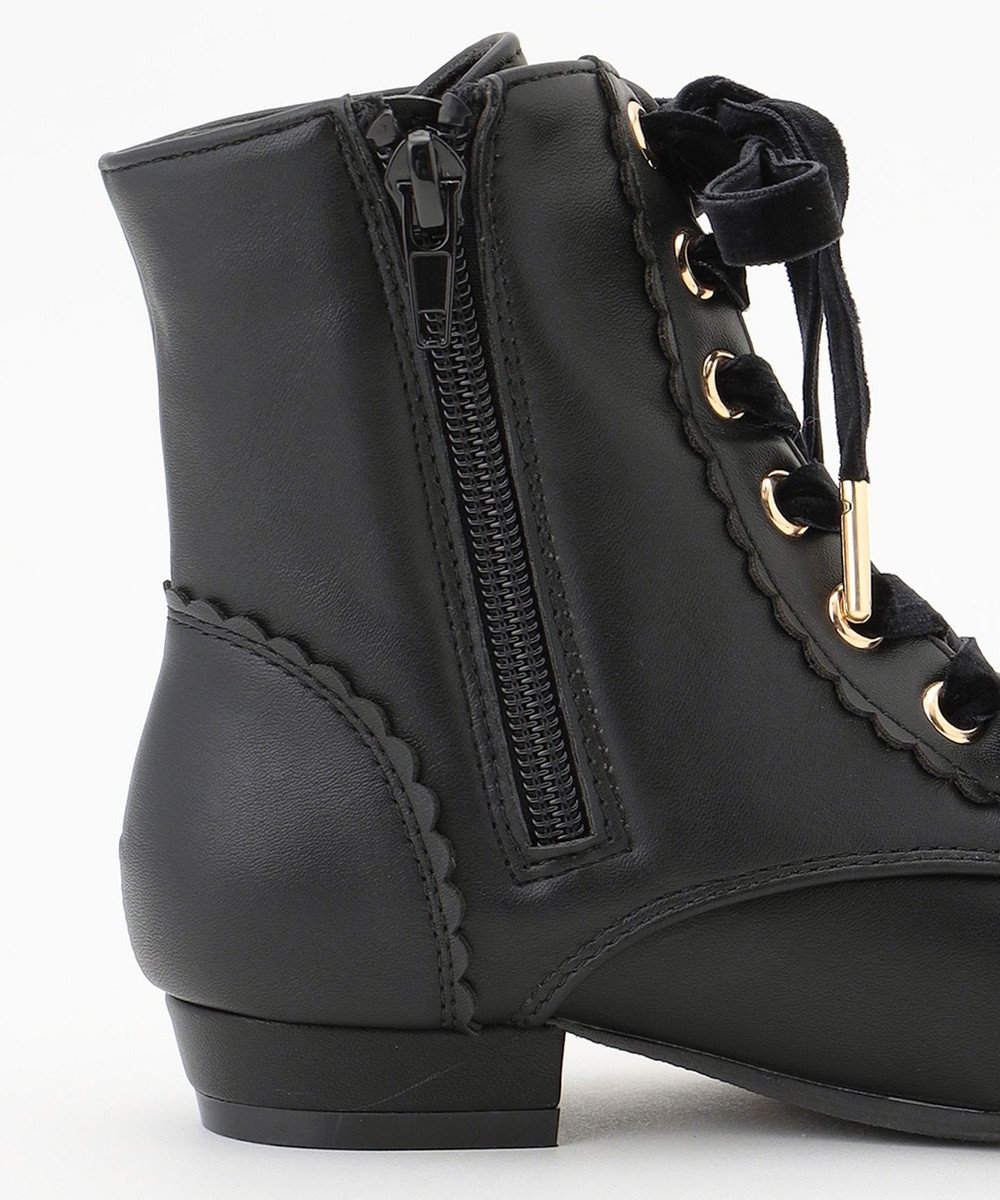 ANY KIDS 編み上げリボンブーツ 