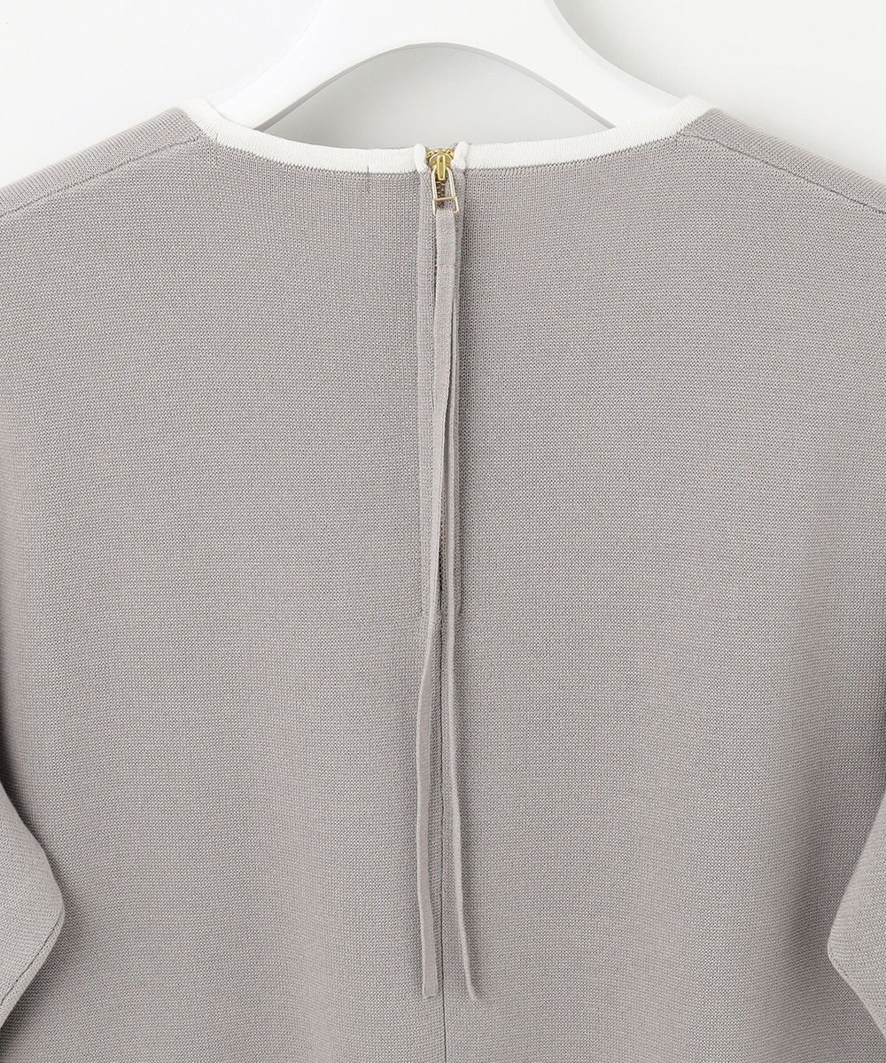 自由区 L 【洗える/セット着用可】ドライコットンハイゲージブラウスライク ニット 