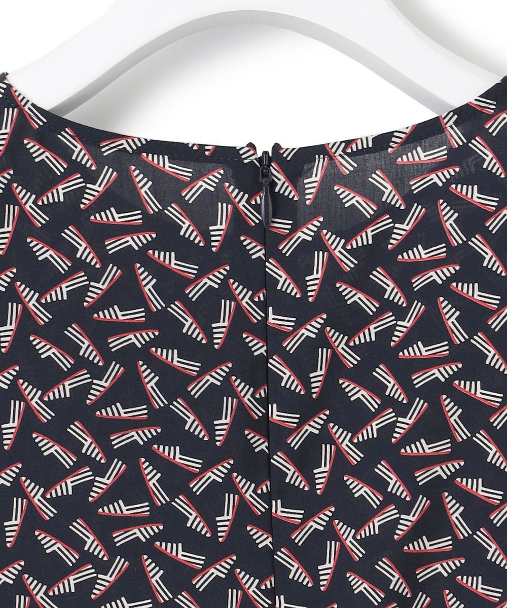 23区 S 【洗える】エスパドリーユ プリント ブラウス 